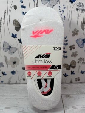 Avia Ultra Low No Show Liner_ 6 PK